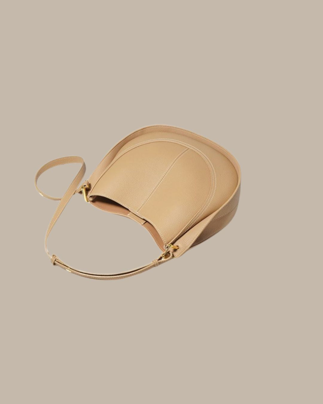 Luxury Soft Leather Crossbody Saddle Bag