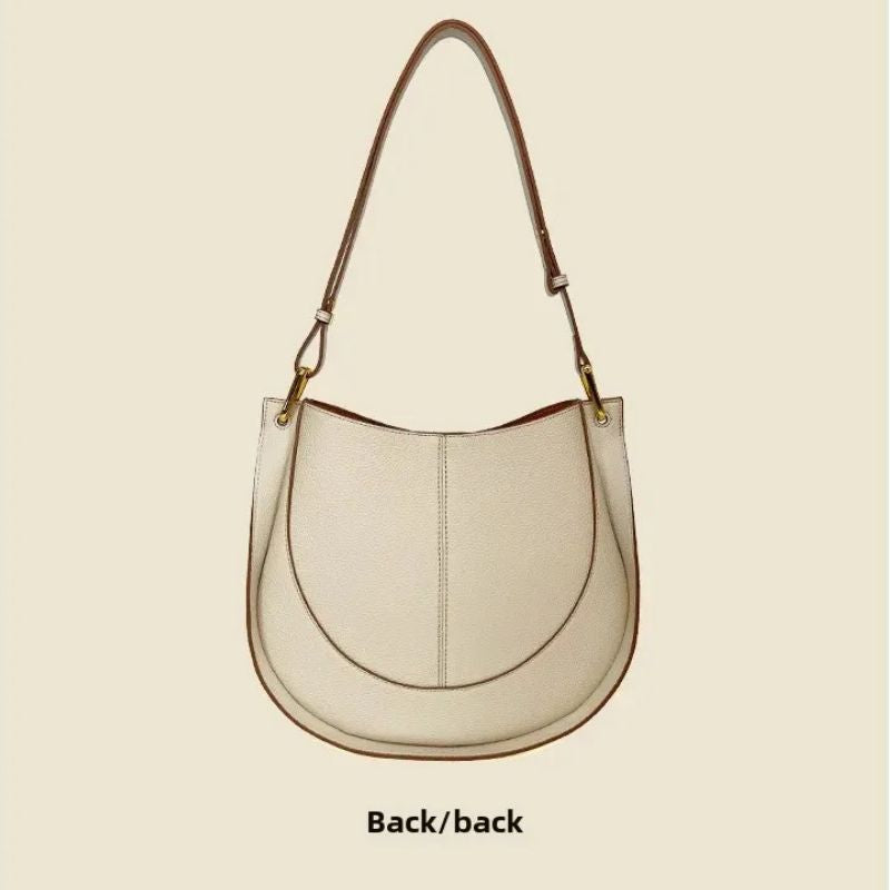 Luxury Soft Leather Crossbody Saddle Bag