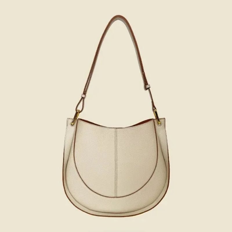 Luxury Soft Leather Crossbody Saddle Bag