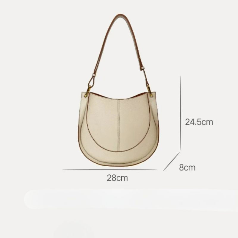 Luxury Soft Leather Crossbody Saddle Bag