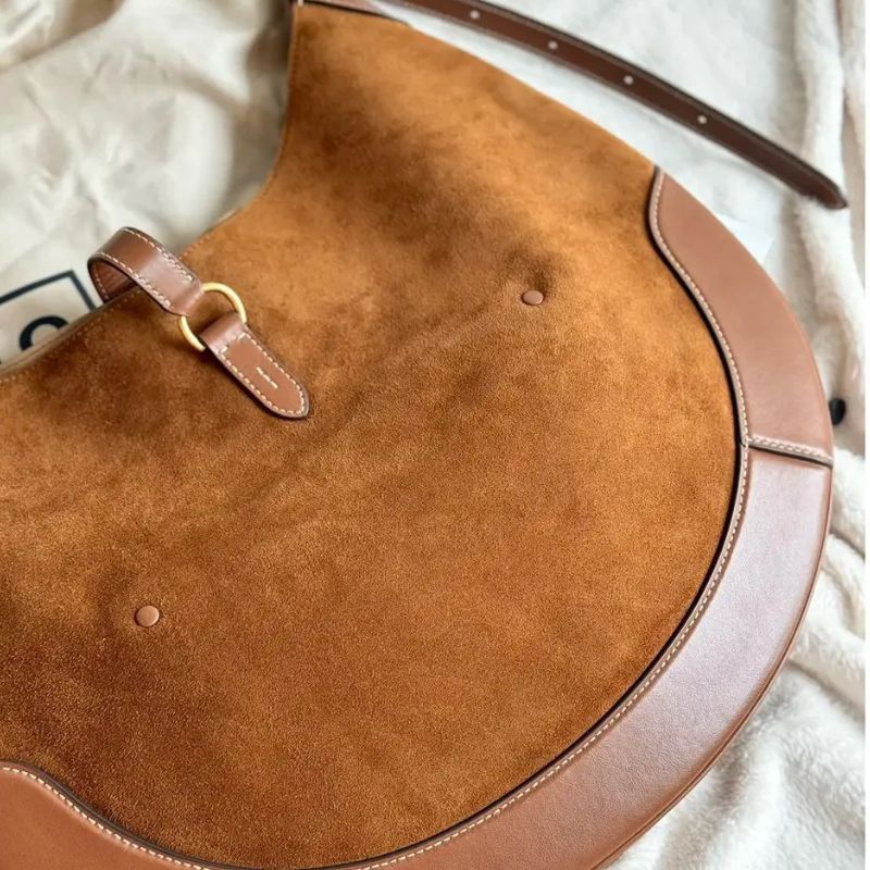 Luxury Suede Leather Tote Bag for Women – Elegant, Spacious Designer Handbag