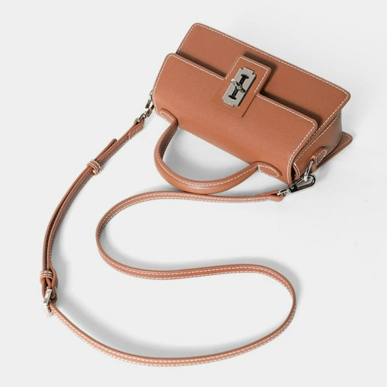 Real Cowhide Ladies Purse Genuine Leather Crossbody Bag