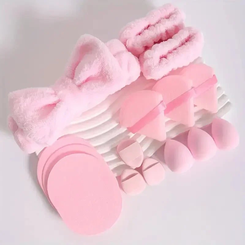 BlissCare Set | 12/15Pcs Set Makeup Puff Essential