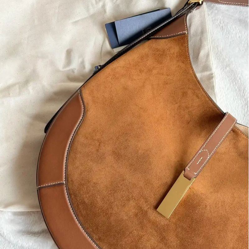 Luxury Suede Leather Tote Bag for Women – Elegant, Spacious Designer Handbag