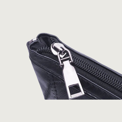 Women’s Black Rivet Shoulder Bag – Small Crossbody Messenger Handbag