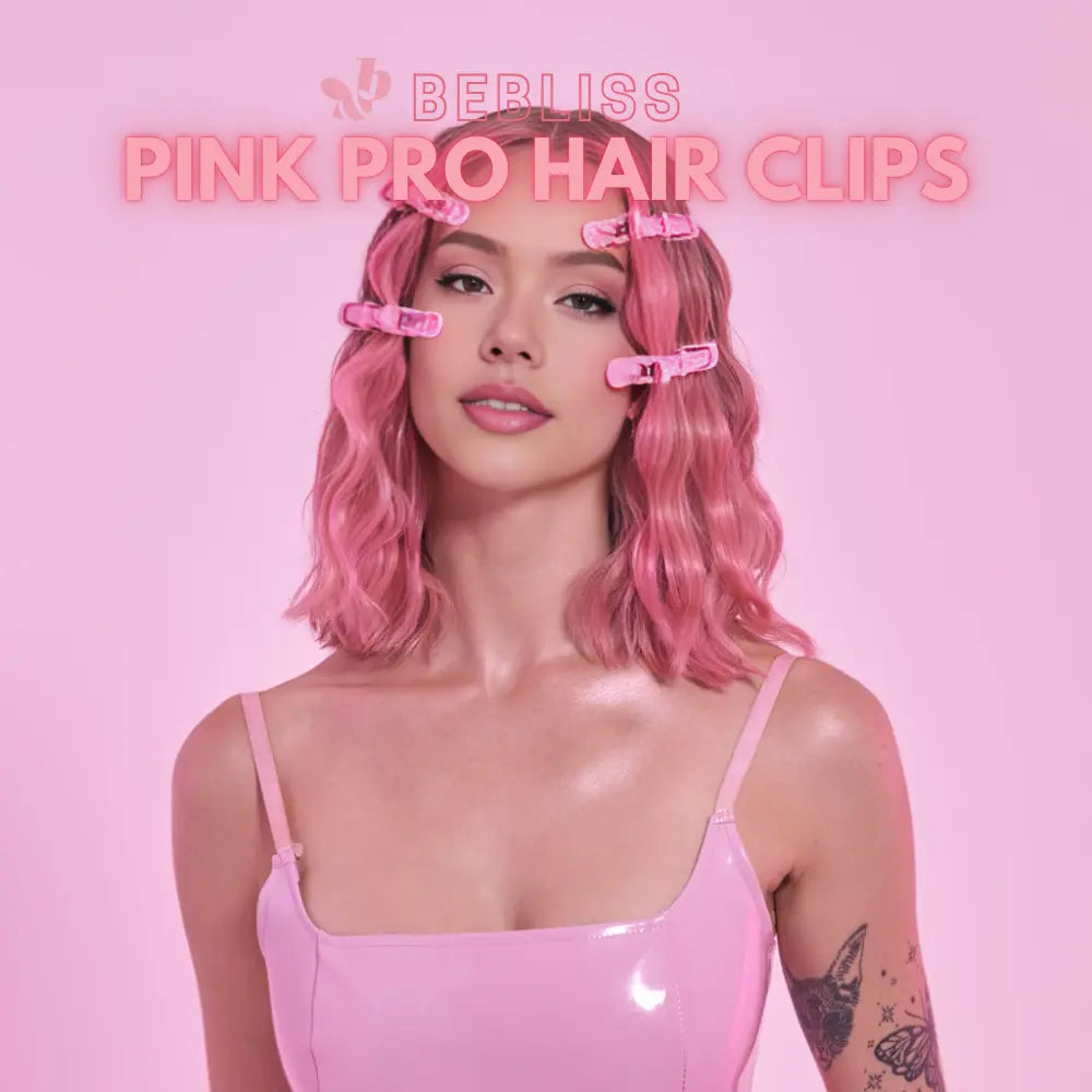 Pink Pro Hair Clips – 6 Piece Set