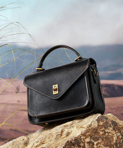 Real Cowhide Crossbody Bag  – Retro Designer Small Satchels