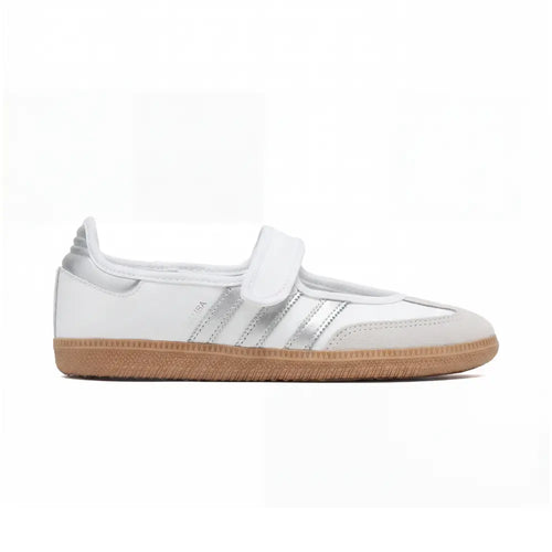 Samba Jane White Silver Metallic