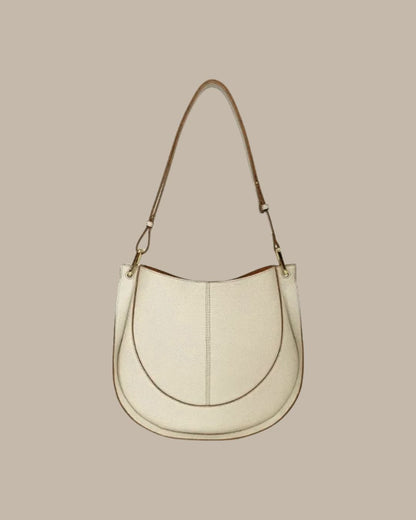 Luxury Soft Leather Crossbody Saddle Bag