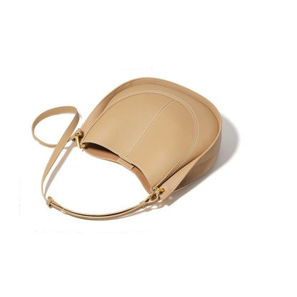 Luxury Soft Leather Crossbody Saddle Bag