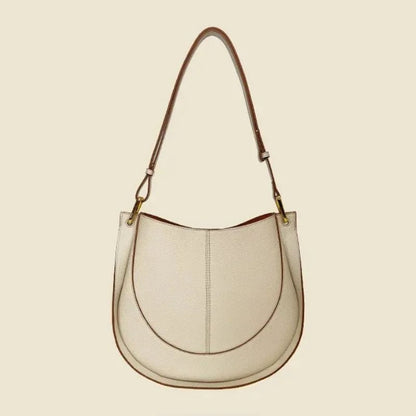 Luxury Soft Leather Crossbody Saddle Bag