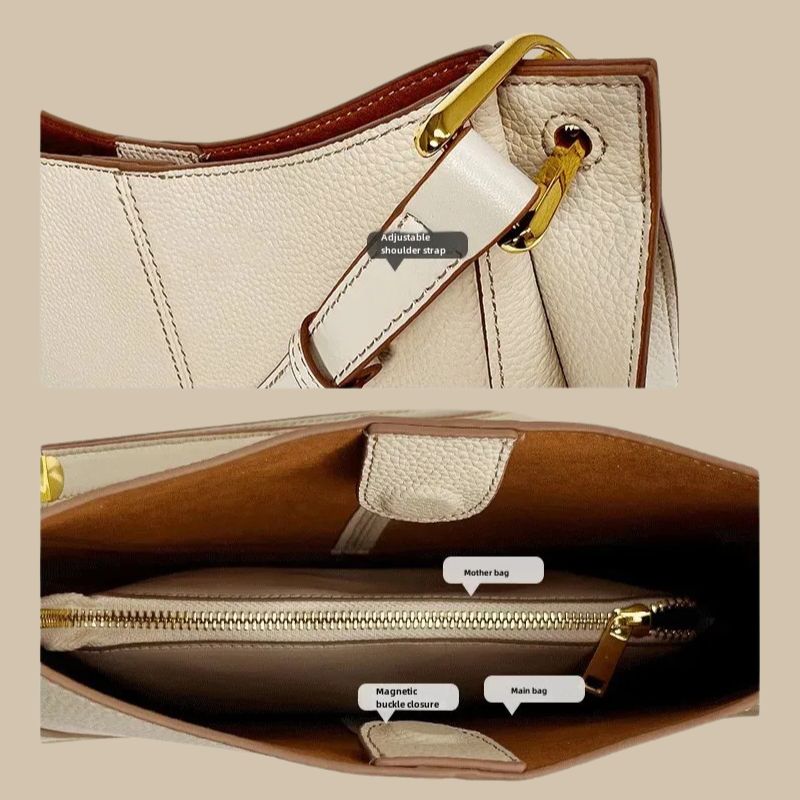 Luxury Soft Leather Crossbody Saddle Bag
