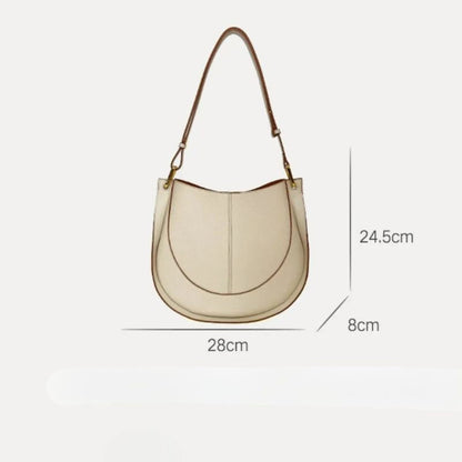 Luxury Soft Leather Crossbody Saddle Bag