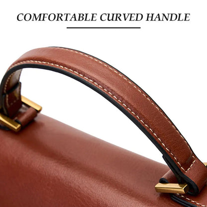 Real Cowhide Crossbody Bag  – Retro Designer Small Satchels