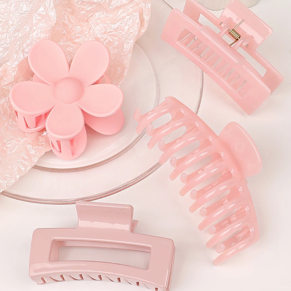 BlissGrip Quad | 4Pcs Hair Claw Clips