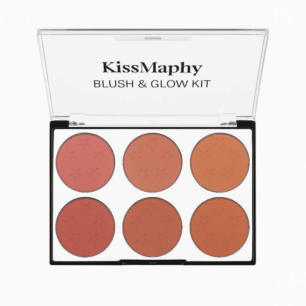 BlissCheeks | 6-color long-lasting blush palette