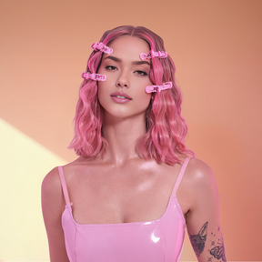 Pink Pro Hair Clips – 6 Piece Set