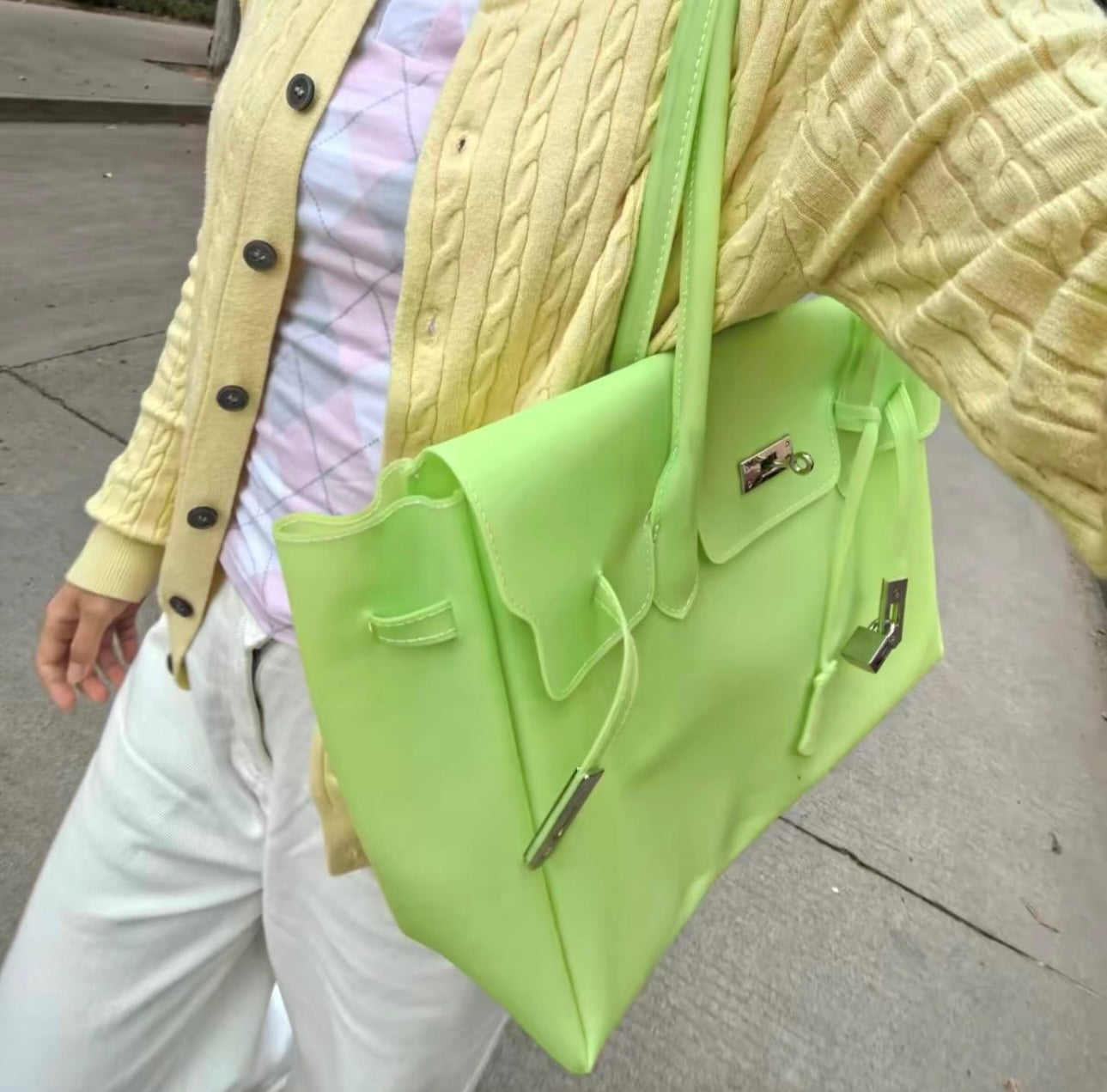 Jelly Tote Green
