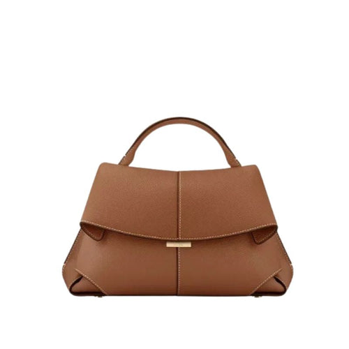 High-End Luxury Leather Smile Bag Designer Handbag with Pleated Design