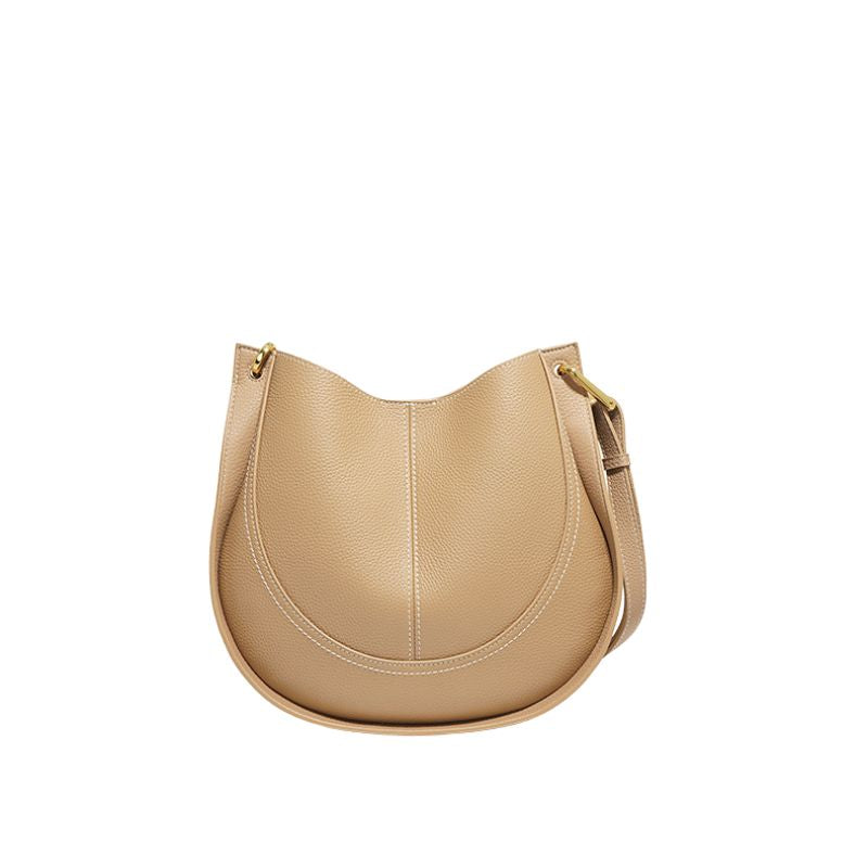 Luxury Soft Leather Crossbody Saddle Bag