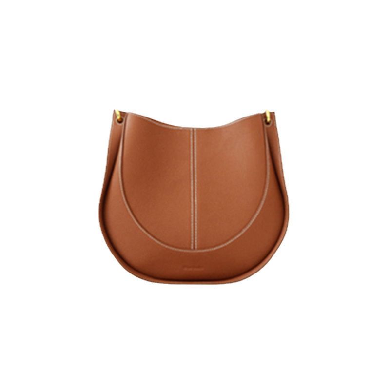 Luxury Soft Leather Crossbody Saddle Bag