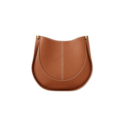 Luxury Soft Leather Crossbody Saddle Bag