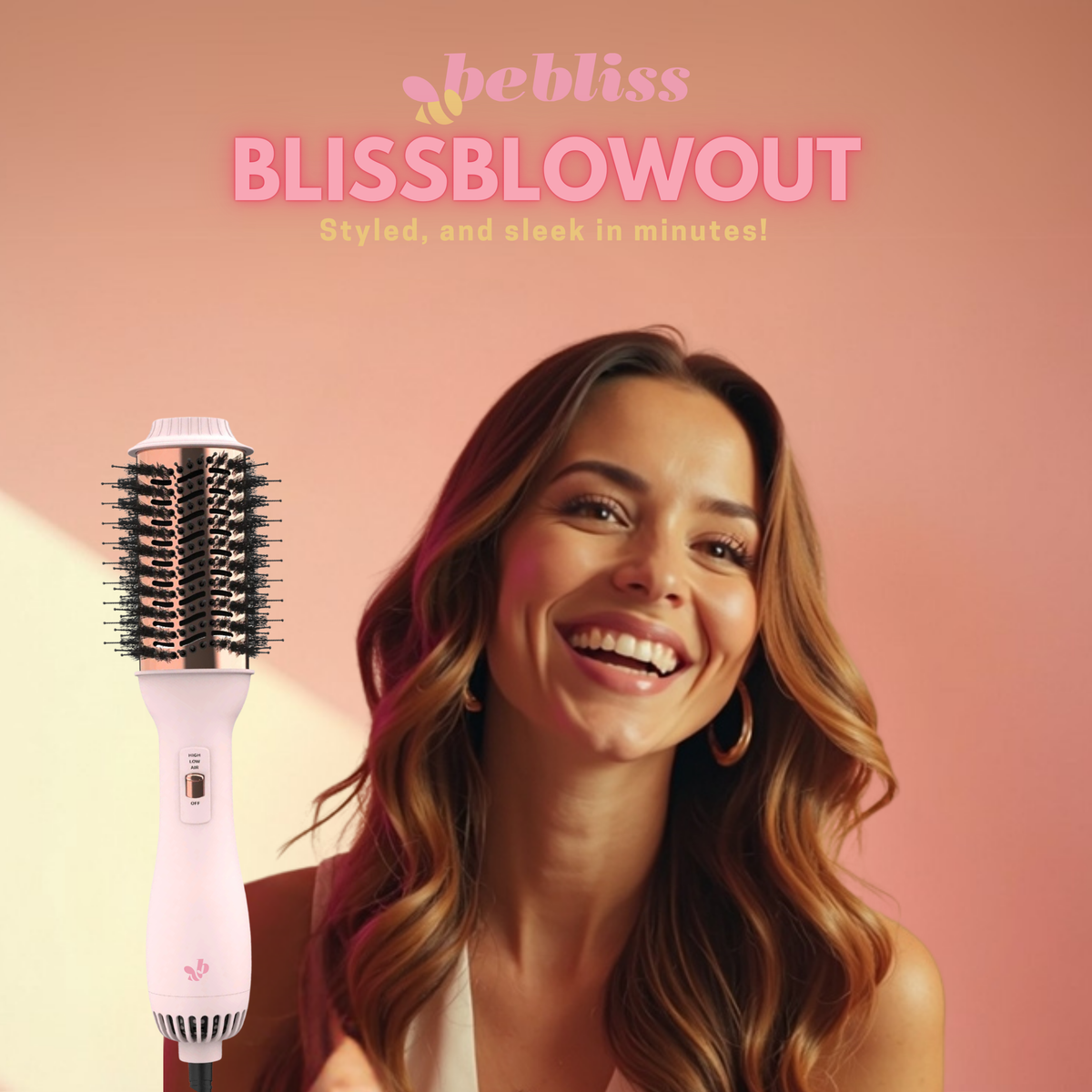 BlissBlowout - Professional Blowout Hair Dryer Brush