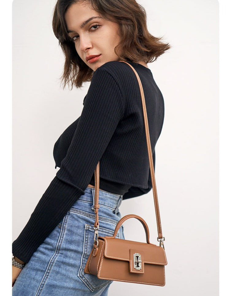 Real Cowhide Ladies Purse Genuine Leather Crossbody Bag