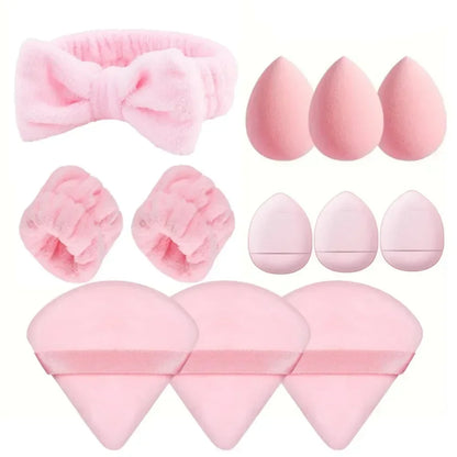 BlissCare Set | 12/15Pcs Set Makeup Puff Essential