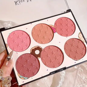 BlissCheeks | 6-color long-lasting blush palette