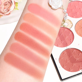 BlissCheeks | 6-color long-lasting blush palette