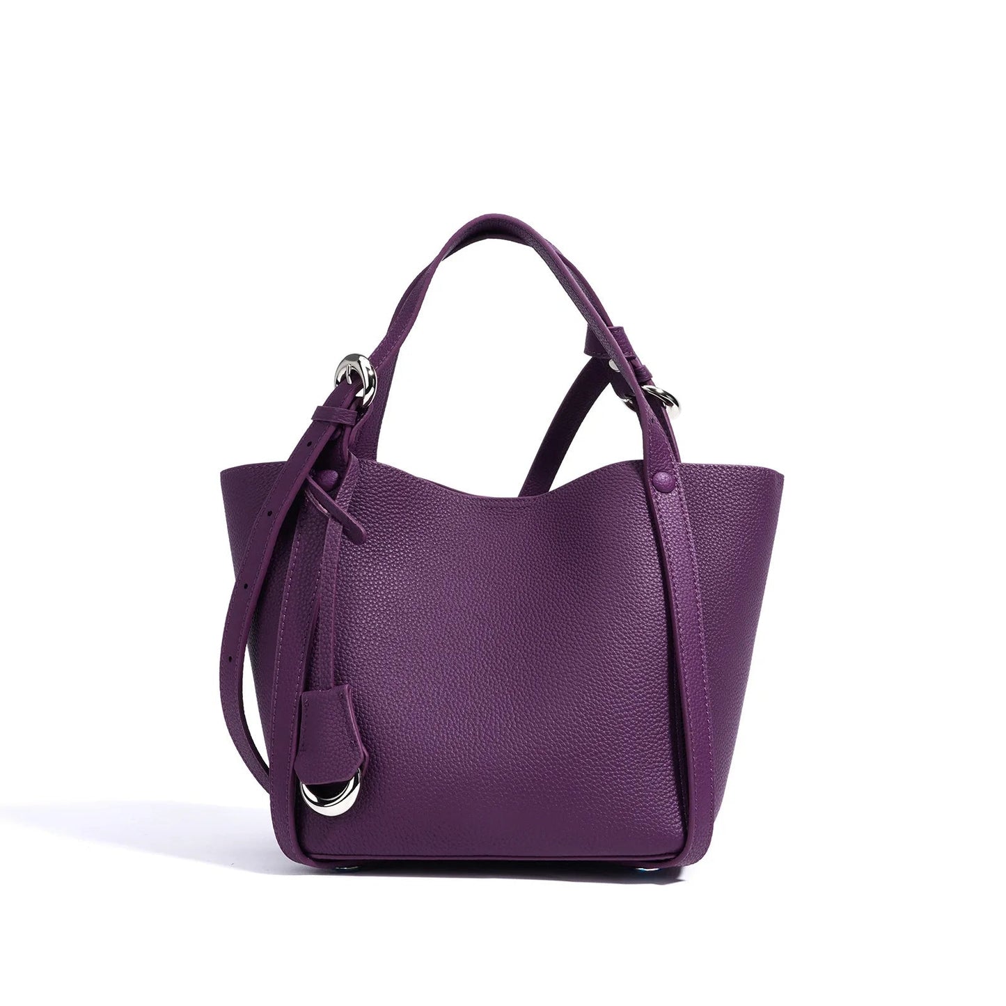 Genuine Leather Large Capacity Women's Bucket Handbag