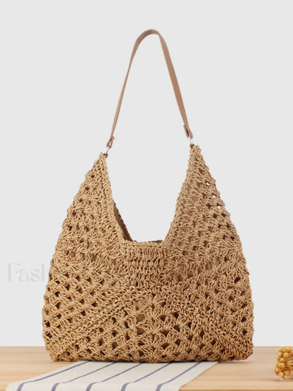 Vintage Crochet Macrame Shoulder Bag