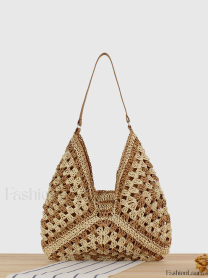 Vintage Crochet Macrame Shoulder Bag